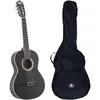 LaPaz C30BK guitare classique format 3/4 noire + housse