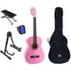 LaPaz 002 PI guitare classique format 3/4 rose + accessoires