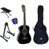 LaPaz 002 BK guitare classique format 3/4 noire + accessoires