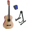 LaPaz 002 NT guitare classique format 3/4 natural + stand + accordeur