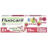 Fluocaril Kids 3-6 ans Dentifrice Gel Fraise Lot de 2 x 75ml