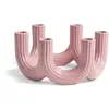 & klevering - Chandelier Churros - Rose - Céramique