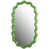 Miroir ovale zigzag vert - &Klevering