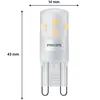 Philips ampoule standard, Equivalent 25W halogene, culot G9, éclairage blanc chaud 2700K, 6-pack, nouvelle génération