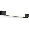 Philips Rover miroir LED carré, 5W, 750 lm, 2700K, noir, IP44, résistant à l'eau