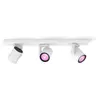 Philips Hue Spot pour plafond LED Argenta, blanc, à 3 lampes RVB CCT