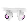 Philips Hue Spot pour plafond LED Argenta, blanc, à 4 lampes RVB CCT