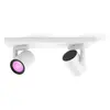 Philips Hue Spot pour plafond LED Argenta, blanc, à 2 lampes RVB CCT