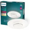 Philips Sceneswitch, Plafonnier Garnet, 3 Réglages, 40 W, Blanc Chaud 2700K, Noir