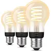 Philips Filament Hue White Ambiance A60 - Ampoule Connectée E27 (pack De 3)