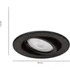 Lighting 8720169266858 Fresco Luminaire à led encastrable GU10 4.6 w noir V178733 - Philips
