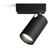 Philips Idris 1 spot, GU10 sans lampe, noir, IP44, résistant à l'eau