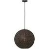 Freelight Suspension Oronero, Ø 30 cm, noir/or, métal