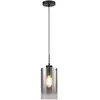 Ventotto Hanglamp 1 lichts zwart / smoke glas - Modern - Freelight