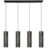 Freelight Suspension Forato, longueur 120 cm, brun, 4 lampes, métal
