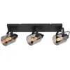Freelight Spot pour plafond Fumoso, longueur 61 cm, noir/gris, 3 lampe...