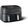 Friteuse À Air Chaud Multifonctions Philips Na351/00 Double Panier 9l