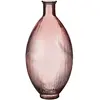 MICA DECORATIONS Vase bouteille en verre recyclé rose clair H59