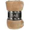 In The Mood Plaid polaire marron clair 180x130