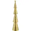 House of Seasons Sapin de noël metal doré H68