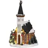 Luville Village de noël miniature église H31