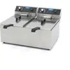 Friteuse - 2 x 11L - 2 paniers - 2,8 kg de frites - Maxima