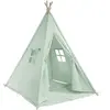 Tente tipi vert pour enfant bois FSC et coton Sunnylife