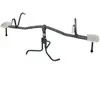 Balançoire double rotative 360° en métal anthracite et crème Axi