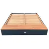 Axi mandy xl bac à sable en bois avec banc, espace de rangement, couve...