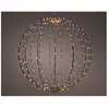Décoration led à suspension boule, avec cadre en métal noir, ø38cm. Lumineo