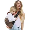 Porte bébé enfant en lin Brown