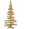 Arbres de Noël avec support Marron 150 cm Bois massif en pin vidaXL