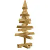Arbre De Noël En Bois Kotka 60 Cm Bois Massif En Pin Marron Vidaxl