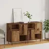 vidaXL Buffets 2 pcs Bois ancien 120 x 35 x 70 cm Bois d'ingénierie