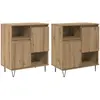 vidaXL Buffets 2 pcs chêne artisanal 120 x 35 x 70 cm