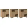vidaXL Buffets 3 pcs chêne artisanal 180 x 35 x 70 cm
