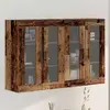 vidaXL Vidaxl Set De Meubles Muraux 2 Pcs Bois Ancien 69,5x34x90 Cm