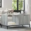 vidaXL Table basse Gris Sonoma 90 x 49 x 46 cm Bois d'ingénierie