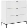 vidaXL Sideboard avec tiroirs blanc 79,5 x 33 x 82 cm Bois composite