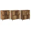 vidaXL Buffets 3 pcs Bois ancien 180 x 35 x 70 cm Bois d'ingénierie