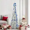 vidaXL Vidaxl Sapin De Noël Artificiel Avec 150 Led Vert 180 Cm Pvc