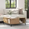 vidaXL Table basse Chêne artisanal 80 x 80 x 36,5 cm Bois d'ingénierie