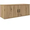 vidaXL Étagère TV murale en chêne Artisan 100 x 34,5 x 40 cm