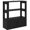 vidaXL Sideboard Chêne noir 30 x 80 x 90 cm Bois composite