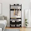 vidaXL Armoire Chêne noir 89 x 39 x 184.5 cm Bois composite