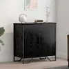 vidaXL Sideboard Chêne noir 78 x 35.5 x 74.5 cm Bois composite