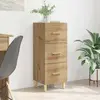 vidaXL Sideboard chêne artisanal 34,5 x 34 x 90 cm Bois composite