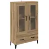 vidaXL Highboard Chêne Artisan 70 x 31 x 115 cm Bois composite et fer