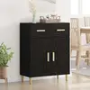 vidaXL Sideboard Chêne noir 34 x 69,5 x 89 cm Bois composite