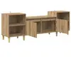 vidaXL Armoire TV Chêne Artisan 160 x 35 x 55 cm Bois composite